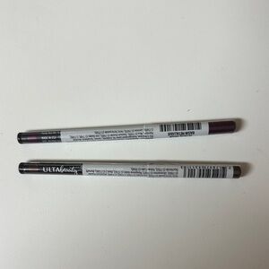 Ulta Beauty 2 Eyeliner pencils - metallic raisin and metallic pewter shimmer